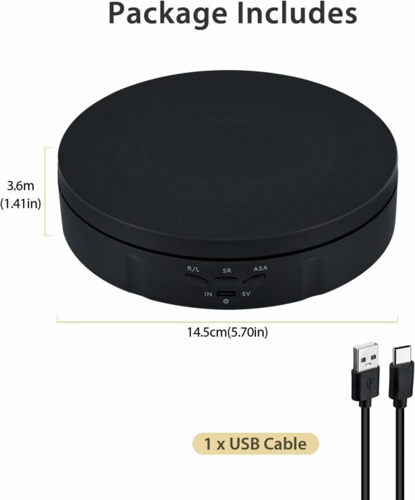 Plateau Présentoir Tournante Motorisée 360 degré 3KG – Image 10
