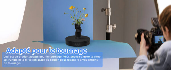 Plateau Présentoir Tournante Motorisée 360 degré 3KG – Image 3