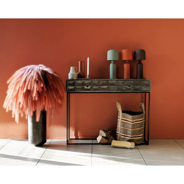 Bouquet de Plume Artificielle Dégradée Plum-o Corail artificielle 100cm - DÉCORATION – Image 2