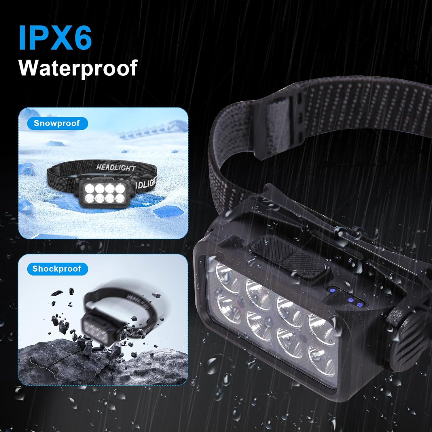 Lampe Frontale Rechargeable – Image 8